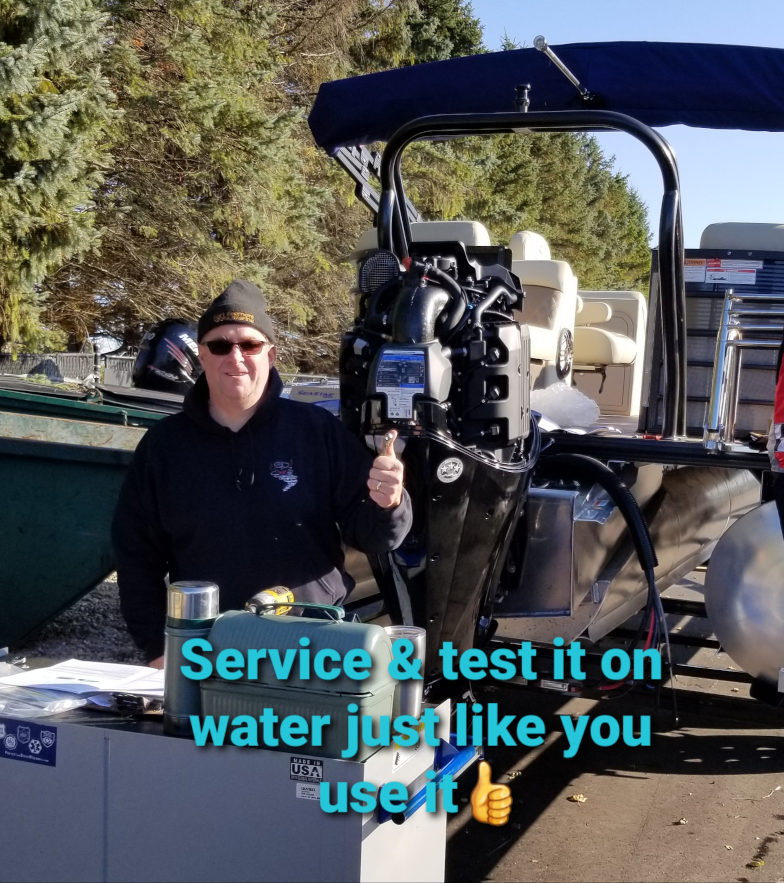 Service and test it on water